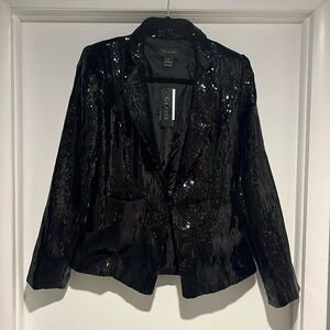Black sequined blazer